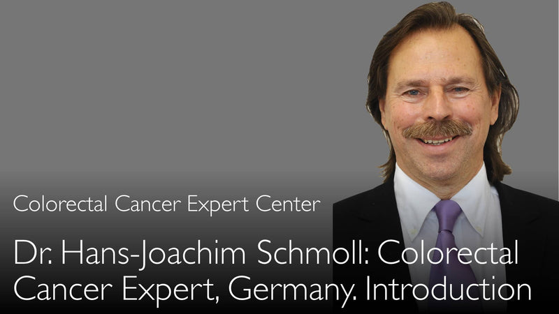Dr. Hans-Joachim Schmoll. Colorectal cancer expert. Biography. 0