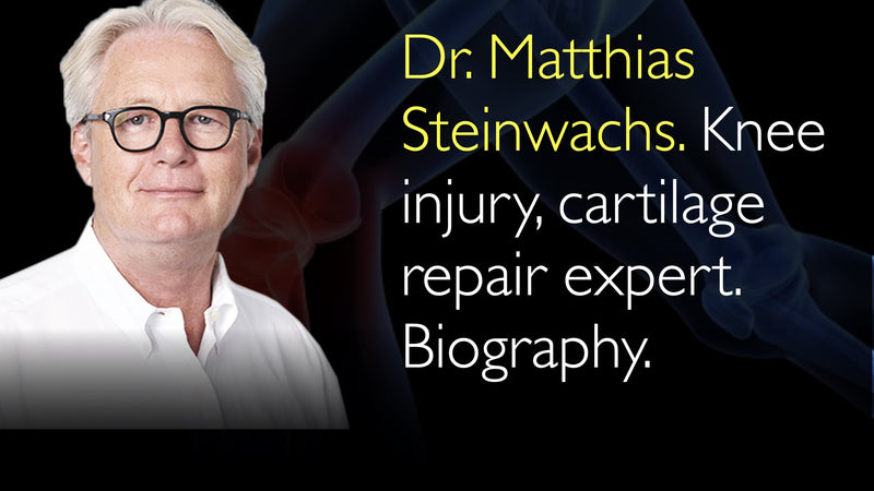 Dr. Matthias Steinwachs. Knieverletzung, Experte für Knorpelreparatur. Biografie. 0