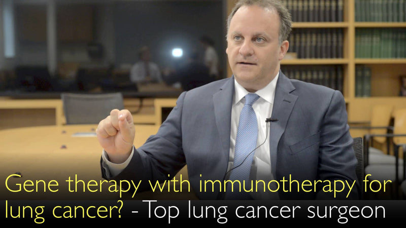 Behandlung von Lungenkrebs. Gentherapie und Immuntherapie. Kombination. 6