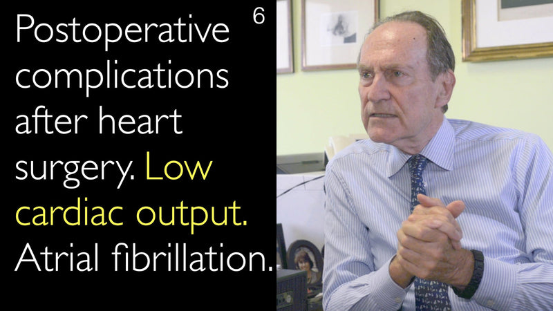 Postoperative Komplikationen nach Herzoperationen. Niedriges Herzzeitvolumen. Vorhofflimmern. 6