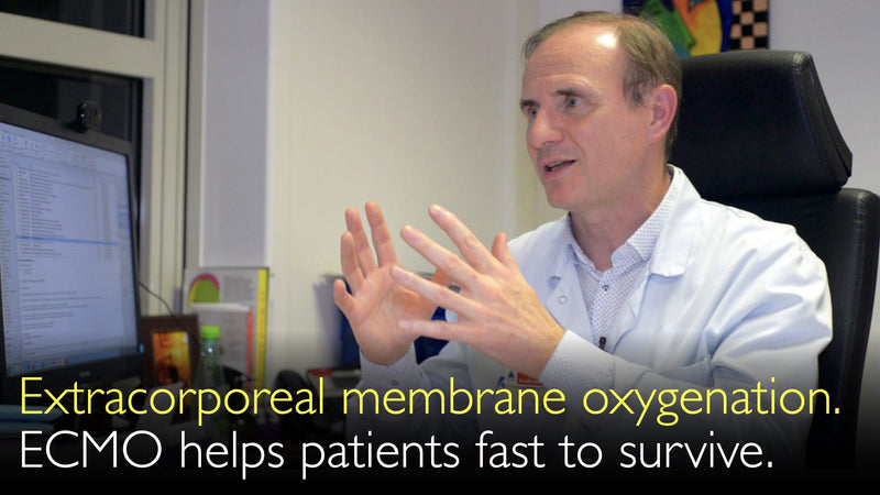 Extrakorporale Membranoxygenierung. ECMO hilft Patienten mit Herzstillstand zu überleben. 11